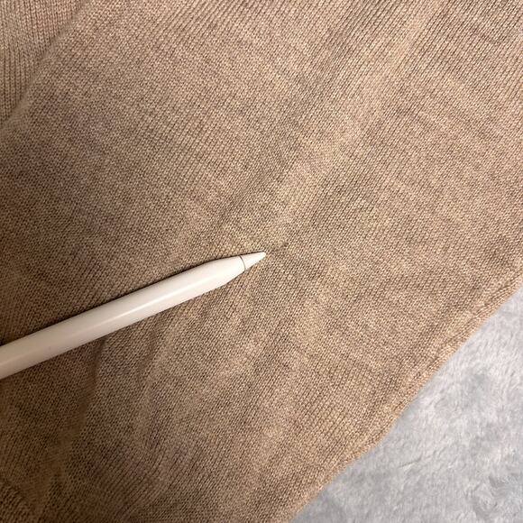 Jos A Bank Signature Collection 100% Merino Wool Sweater Mens Large Oat 1/4 Zip - Picture 5 of 13